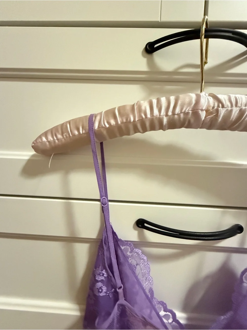 Victoria’s Secret EUC Vintage Gold Label Silk Lavender Chemise Set S